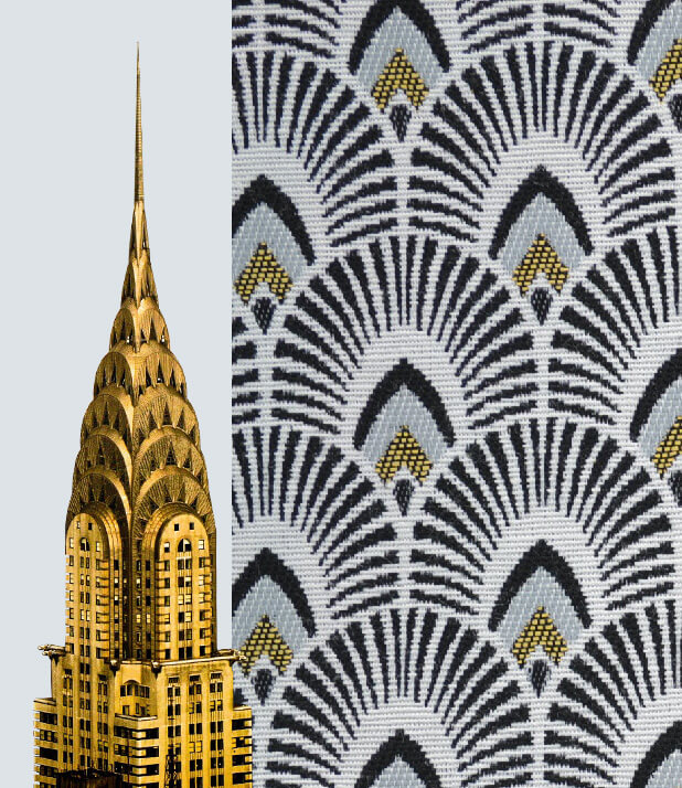 Tissu écaille et Chrysler Building