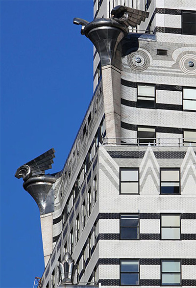 Chrysler building, New-york, USA, détail ornementation