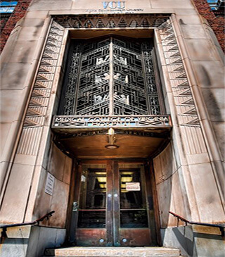 fronton entrée collège medical de Virginie aux États-Unis